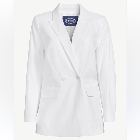 Scoop Boyfriend Linen Blazer-Woman’s Plus Size 20 - XXL - Picture 1 of 6